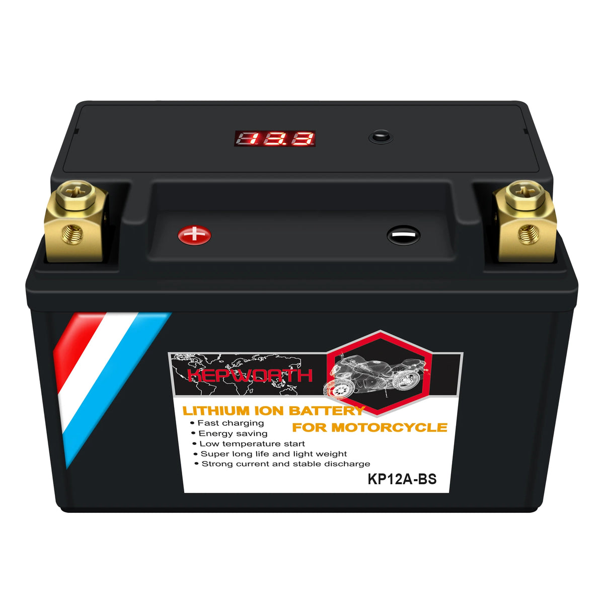 12A-BS ‎LiFePO4 Motorcycle Battery 12V 8Ah 450cca Powersports Battery Replacement for YTX12A-BS, ‎BT12A-BS, TR 78-1320, ATX12A