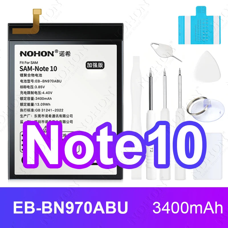 NOHON EB-BN970ABU Battery for Samsung Galaxy Note 10 Note10+ SM-N970 N970W N970F SM-N975F/DS Phone Replacement Bateria