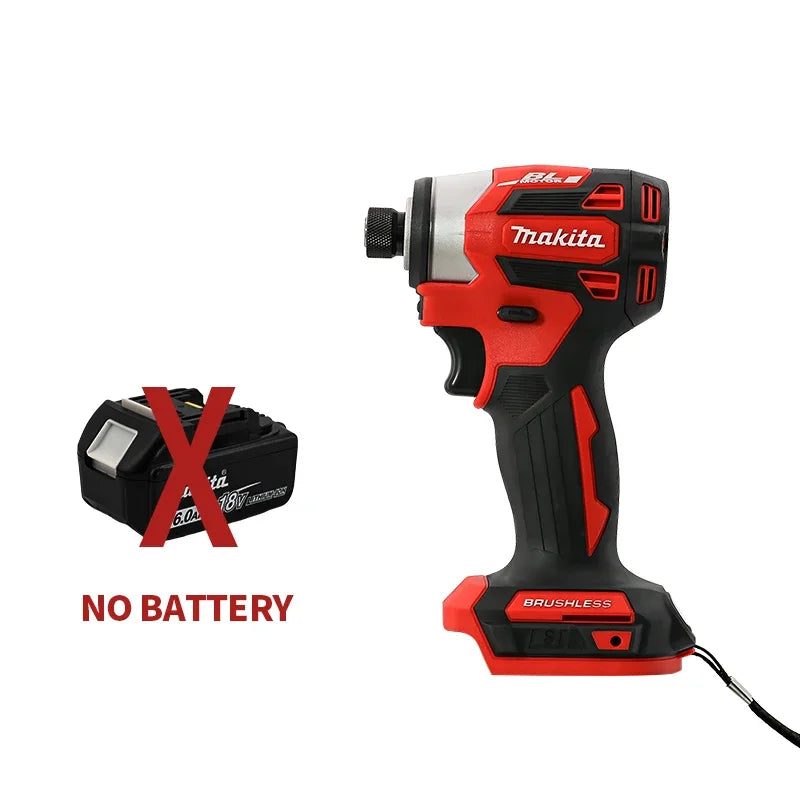 Makita DTD173 18V LXT Cordless Brushless Impact Driver 180 N·M Wood Bolt T-Mode Electric Drill Rechargeable Power Tools