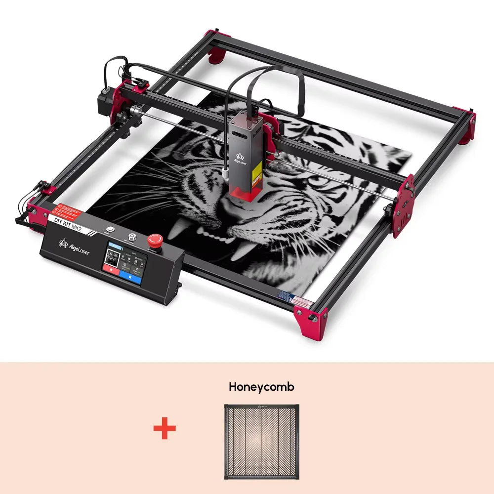 Algolaser DKMK2 10W Powerful Woodworking Laser Cutter Engraver Metal/Wood/Acrylic/Glass CNC Laser Cutting Engraving Machine