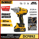 Dewalt DCF892 812N.m Brushless Electric Wrench 1/2 Inch Cordless Impact Driver High Torque Three Speed Auto Repair Power Tools