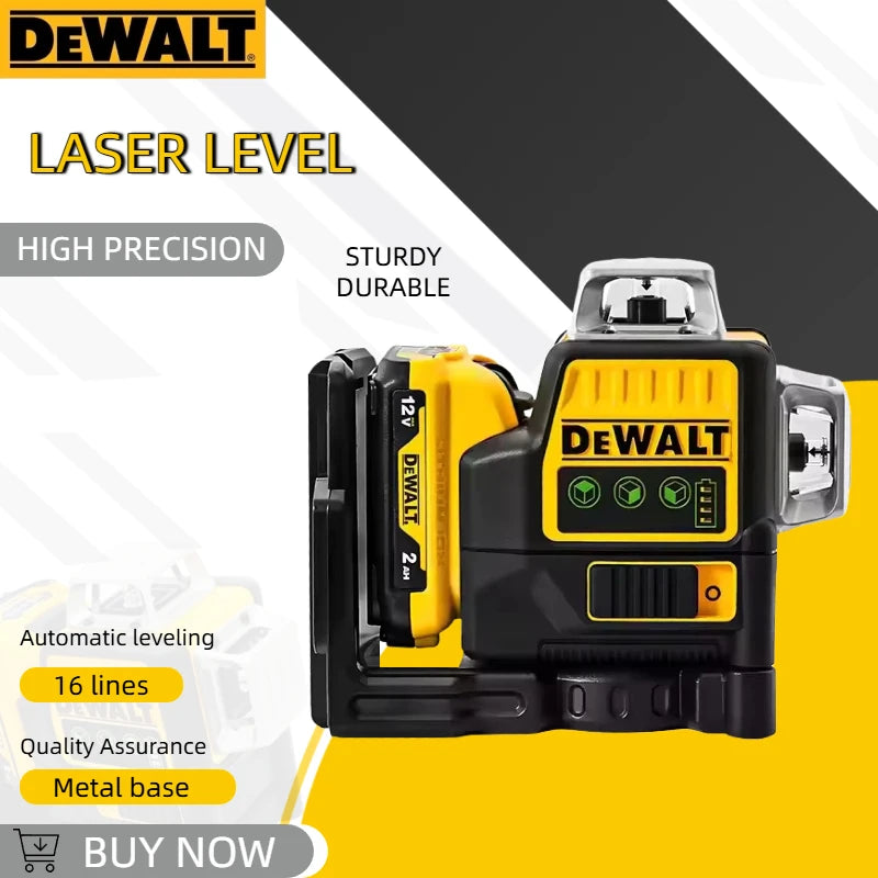 Dewalt DW089LG 3 Sides*360 Degree Vertical Lines Laser Level Horizontal