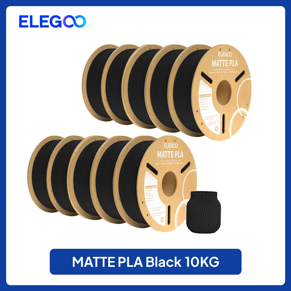 ELEGOO 4KG/5KG/10KG 1.75mm Matte PLA Filament