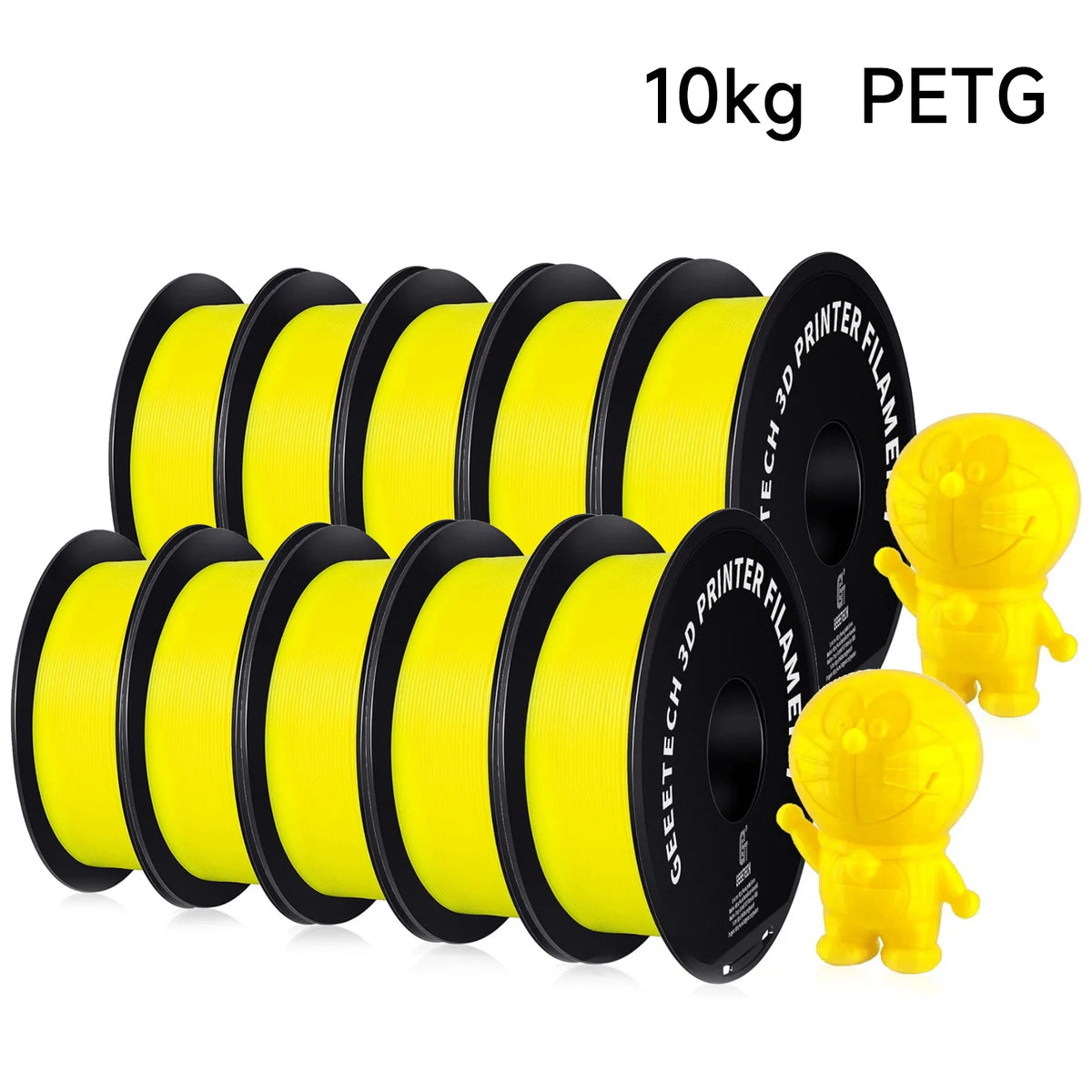 Geeetech PETG 10kg 1.75mm Filament 3d print wire Vacuum Packaging Local Warehouses Colorful Plastic for most FDM 3D printer