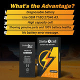 StellarXcell Diagnostic Battery No Pop Up Message Run Diagnose for IPhone12 13Pro 14Plus15Promax Battery 100% Healthy With Tools