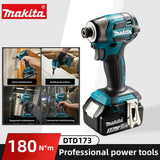 2025 Makita DTD173 bule 18v Brushless Lithium-ion Impact Driver Power Tool Multifunctional Tool, Drill Bit, Power Tool