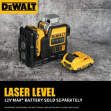 DeWalt DW089LG 12 - Line 3 - Side 360° All - Around Green - Light Laser