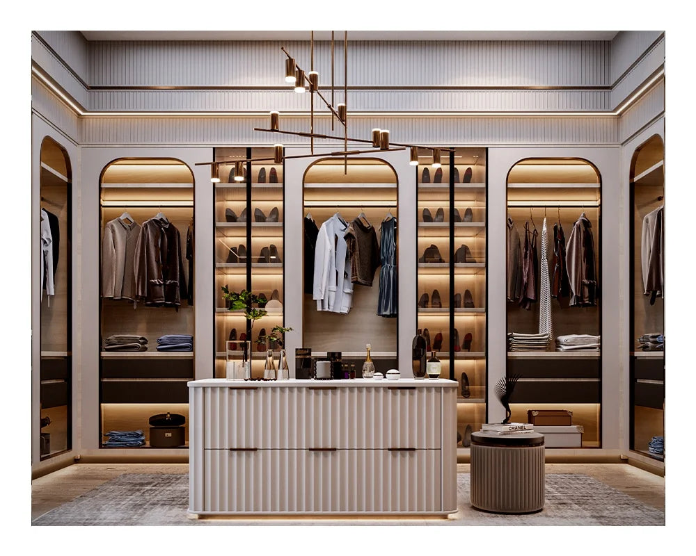 Affordable Modern Design Room Cabinet Custom Large Storage Walk in Master Bedroom Closet