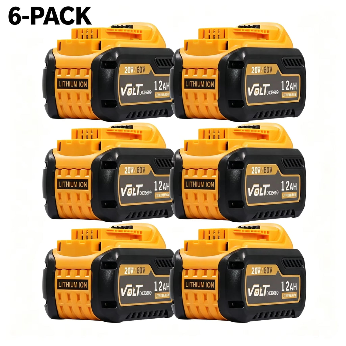 12Ah 20V/60V MAX Replacement Battery Compatible with DEWALT DCB612 DCB606 DCB609 FLEXVOLT Power Tools