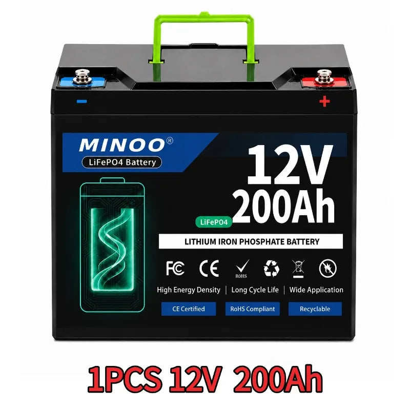 12V 300Ah Lithium LiFePO4 Deep Cycle Battery, 8000+ Cycles Rechargeable Battery for Solar/Wind Power,Small UPS,Lighting,and More