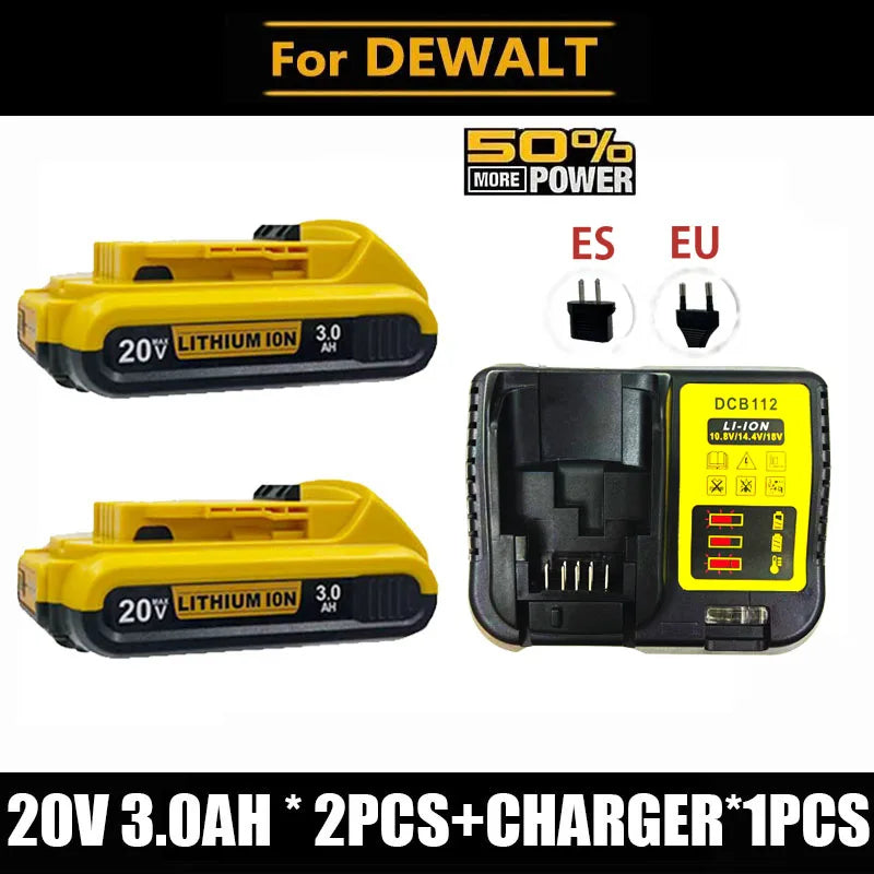 Compatible Replacement Battery For DeWalt 20V/60V 12Ah Lithium Battery Fit DCB200 DCB203 DCB204 DCB205 DCB206 Power Tools