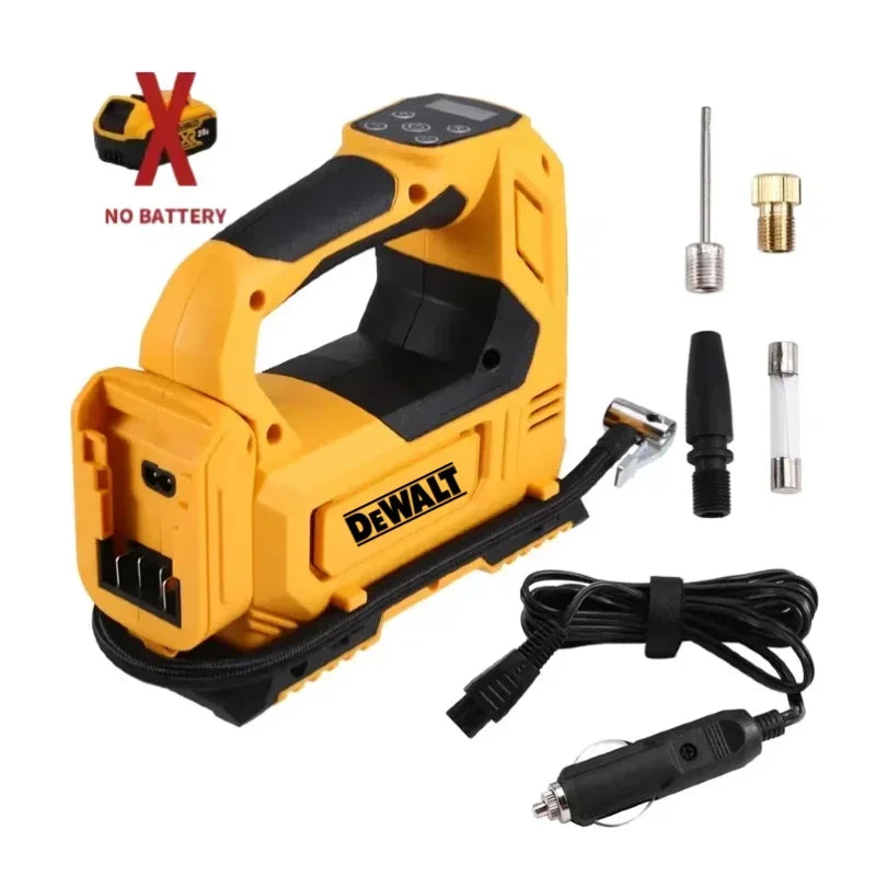 DeWALT 18V 20V Cordless Portable Air Pump Tire Inflator Electric Compressor For Car Motorcycle Bike Rechargeable Power Tool