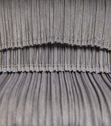 Miyake Pleated Skyline High-neck Long Dolman Sleeves Top