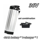 Universal 36V 15AH-60AH Silver Fish 18650 lithium-ion battery,Folding Bike Battery , built-in BMS