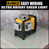 2026 Dewalt DW089LG 12V Green Laser Level, 12 Line 3-Sided 360° Vertical