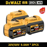 Original DeWALT 20V/60V 9Ah MAX FlexVolt Battery，for DCB606 DCB609 DCB205 DCB206 DCB182 Power Tool Replacement Battery.