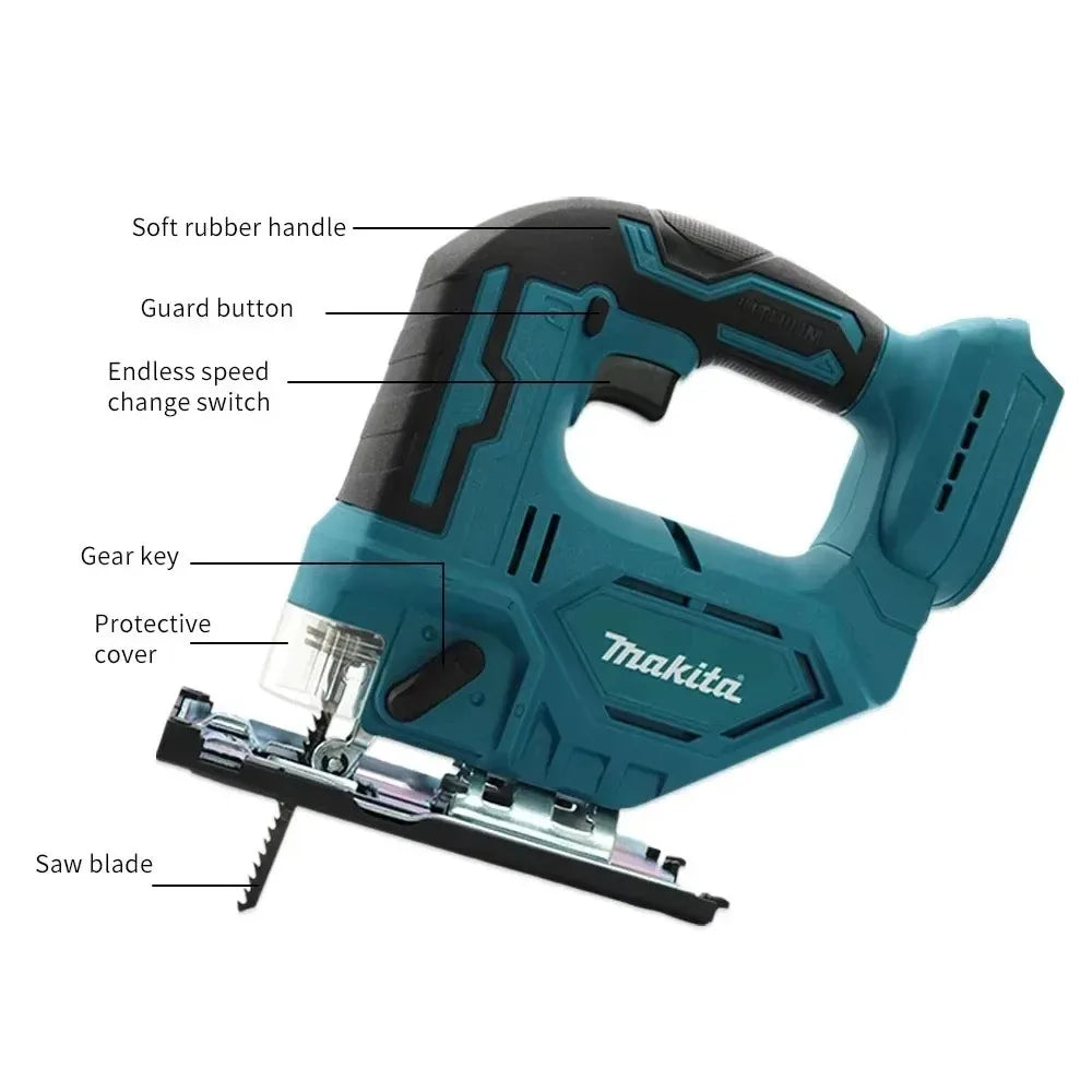 Makita DJV182Z  Brushless Jigsaw 18V Without Battery Blade Cordless Barrel Handle Portable Carpenter Power Tool