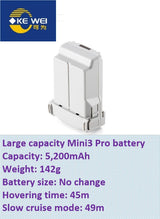 Large Capacity Refitting Battery 5200mAh ~ 8400mAh for DJI Mini3, Mini3 Pro & Mini4 Pro & Mini5 Pro Drone for Drone Fans