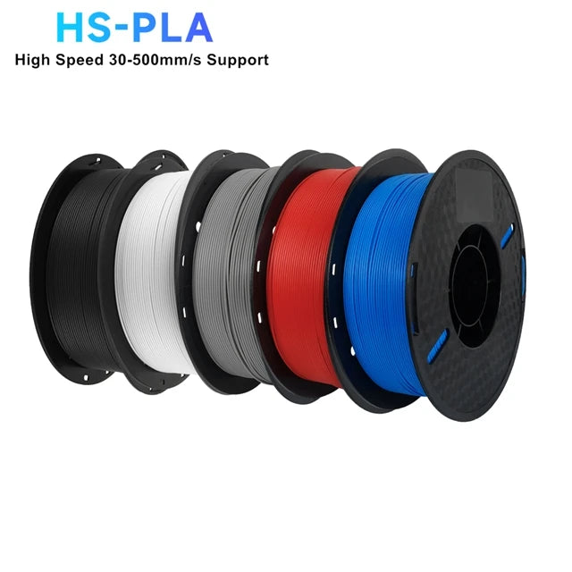 KINGROON High Speed PLA Filament 1.75mm New HS-PLA 3D Printer Filament For 30-500mm/s Fast Printing Rapid PLA 5kg 10kg Mix Color