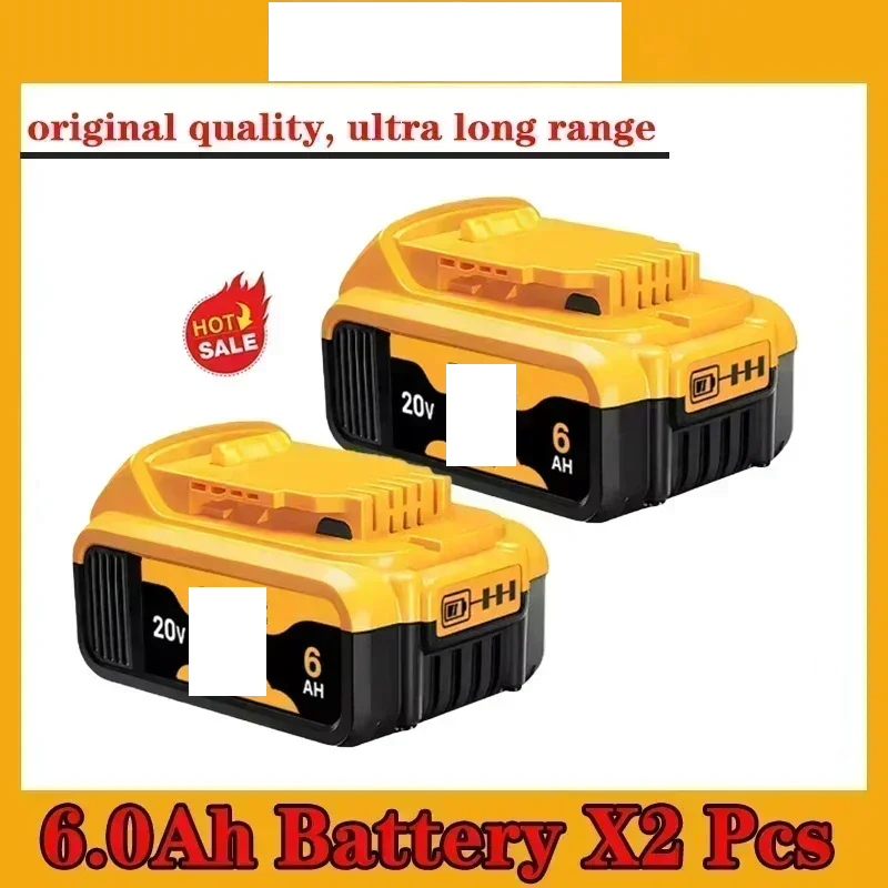 100% Original 20V 5.0Ah MAX Battery Power Tool Replacement for DeWalt DCB184 DCB181 DCB182 DCB200 20V 5A 6A 18Volt 20v Battery.