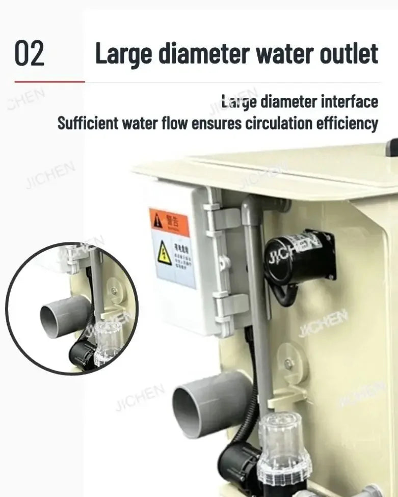 HS Fish pond water treatment mechanical micro drum filter biological filtration system pond circulation system