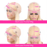 250% 300% Density 13x6 Hd Lace Frontal Wig Human Hair Pre Plucked Remy Brazilian Straight 613 Honey Blonde 13x4 Lace Front Wigs