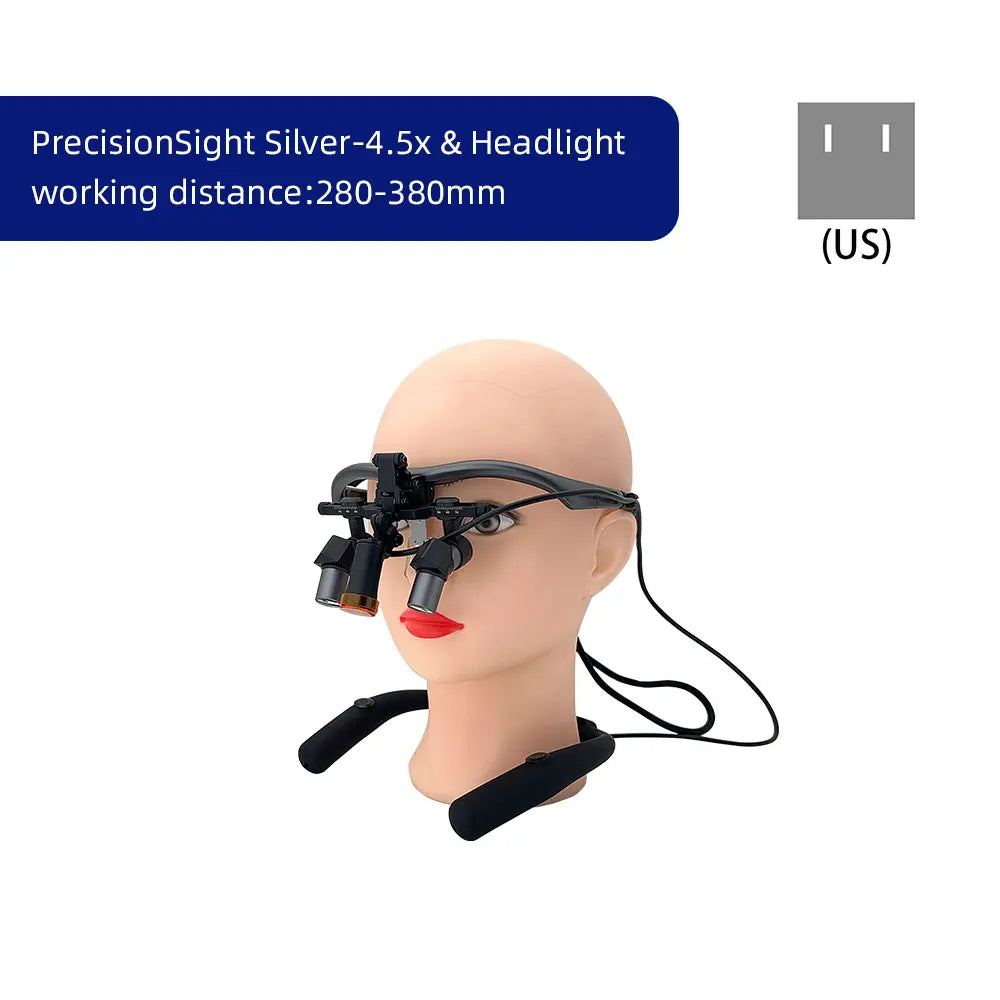 JINGT 3.5X/4.5/5.5X/6.5X Dental Loupes Headlight SET Wearing Glasses Magnifying The Mirror Oral Glass Surgery Hd Led Equipment