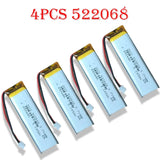 New Original 522068 3.7V 850mAh Rechargeable Polymer Lithium Battery Electronic Products Small Fan Digital LED Light MP3 MP4