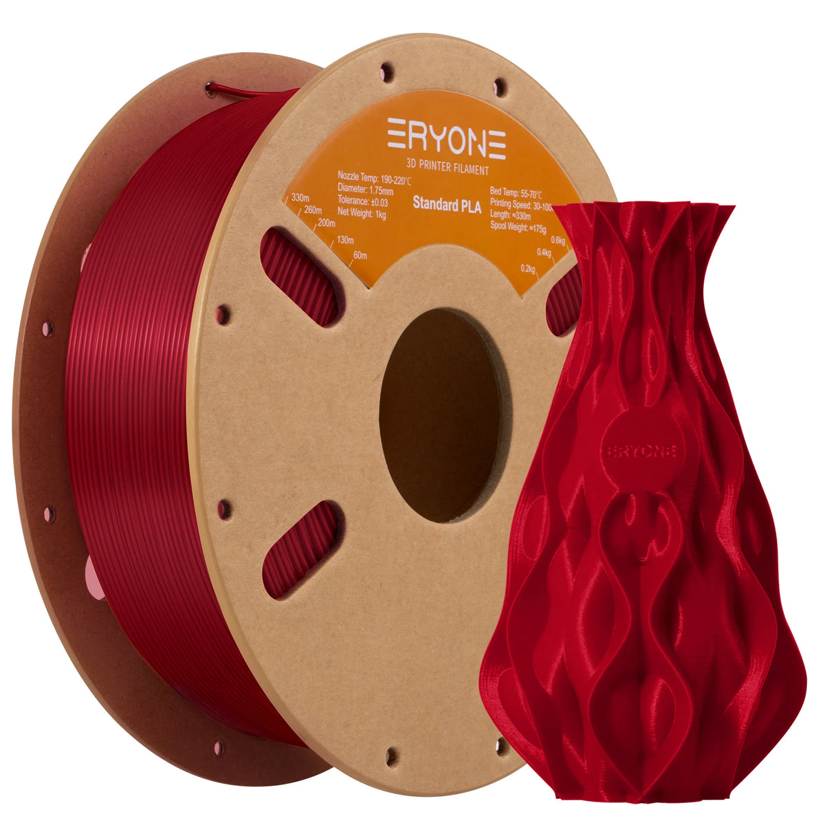 ERYONE Standard PLA Filament 1kg 1.75mm High Quality 3D PLA  Low Shrinkage Consumable For 3D Printer Fast Shipp
