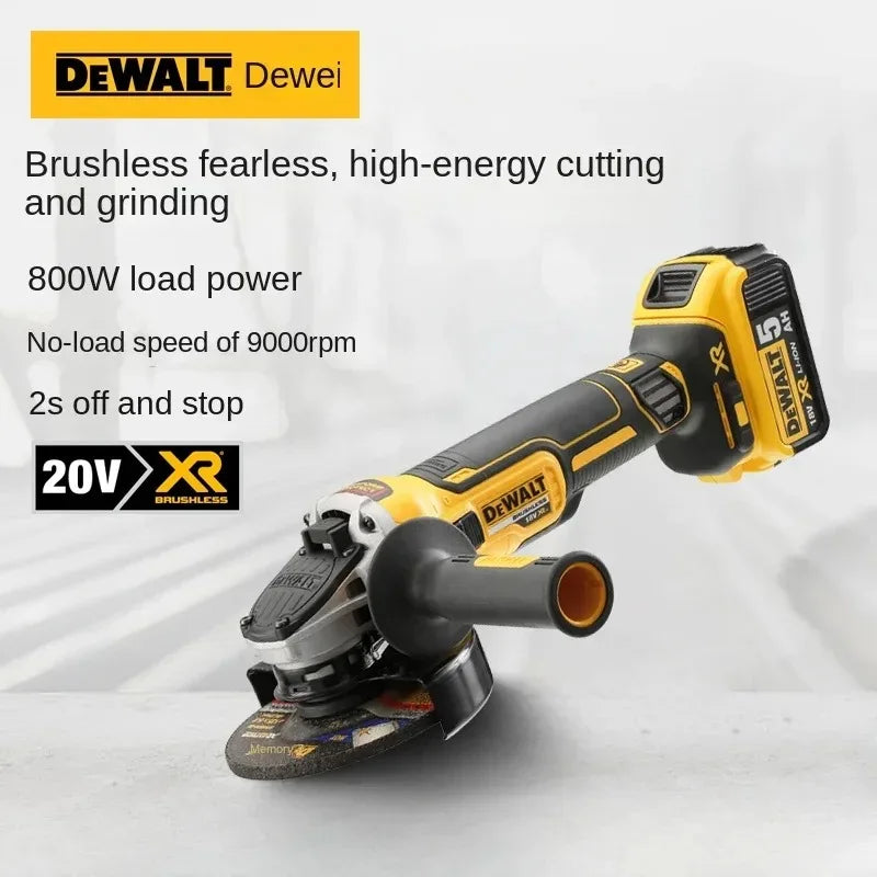 DEWALT DCG406 125mm flat head angle grinder bare machine tool cutting machine 18V lithium battery brushless  tools