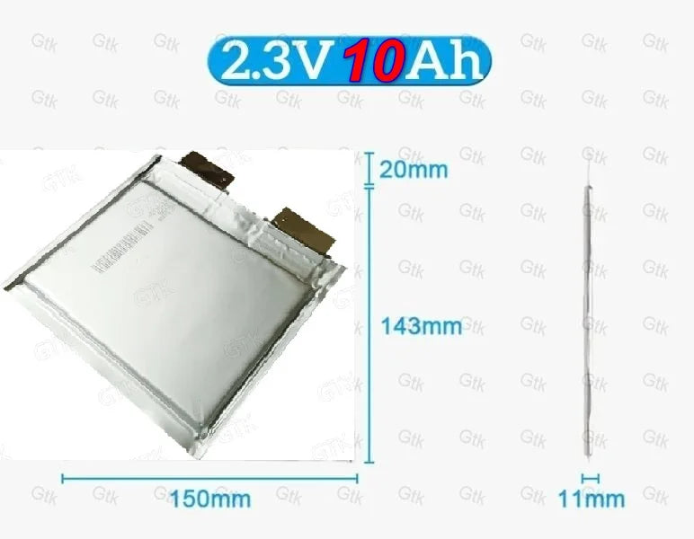 Gtk 2.3V 8Ah 10Ah 20Ah 25Ah 40Ah 70Ah Titanate lto lithium ion battery cell 20000 cycles with 10C 30C 50C 70C Discharging