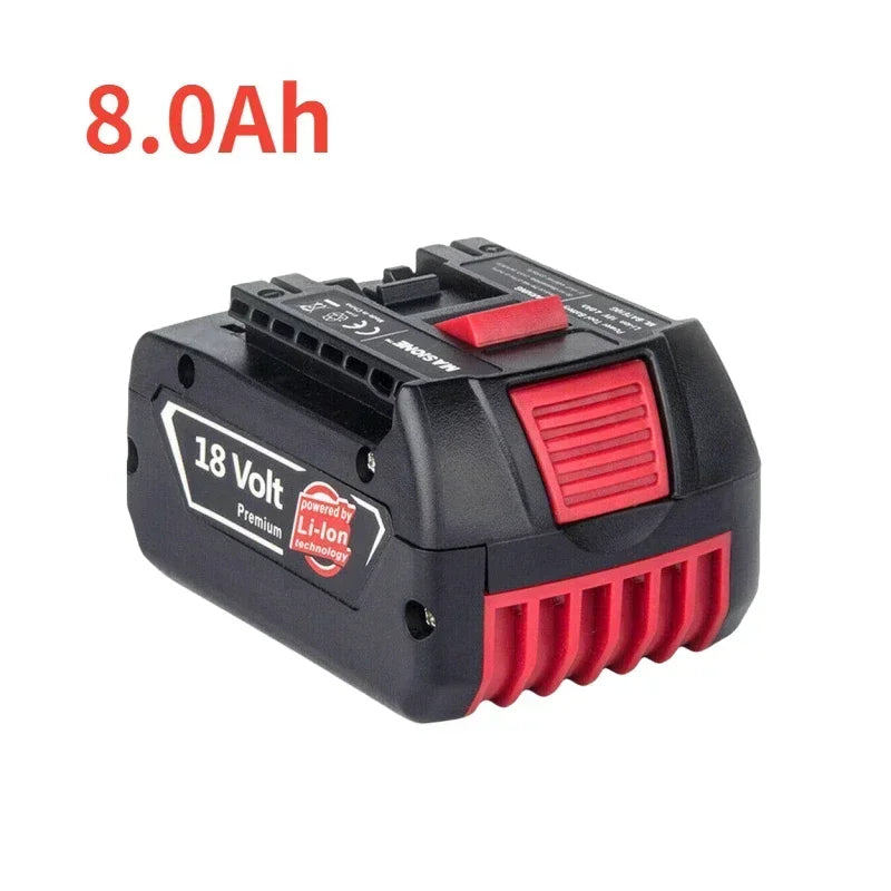 High-Performance 18V 6.0Ah LITHIUM-ION Battery Replacement for Bosch 18V BAT609 BAT612 BAT618 GBA GSR GSB Rechargeable Battery
