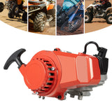 49CC 2-Stroke Gas Engine,  Air-Cooled Pull Start Motor with Gearbox & Air Filter for Mini Dirt Bike, ATV, Pocket Bike, Quad