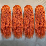 Deep Wave 40 Inch Ginger Orange Vietnamese 13x6 Lace Front Wigs Original