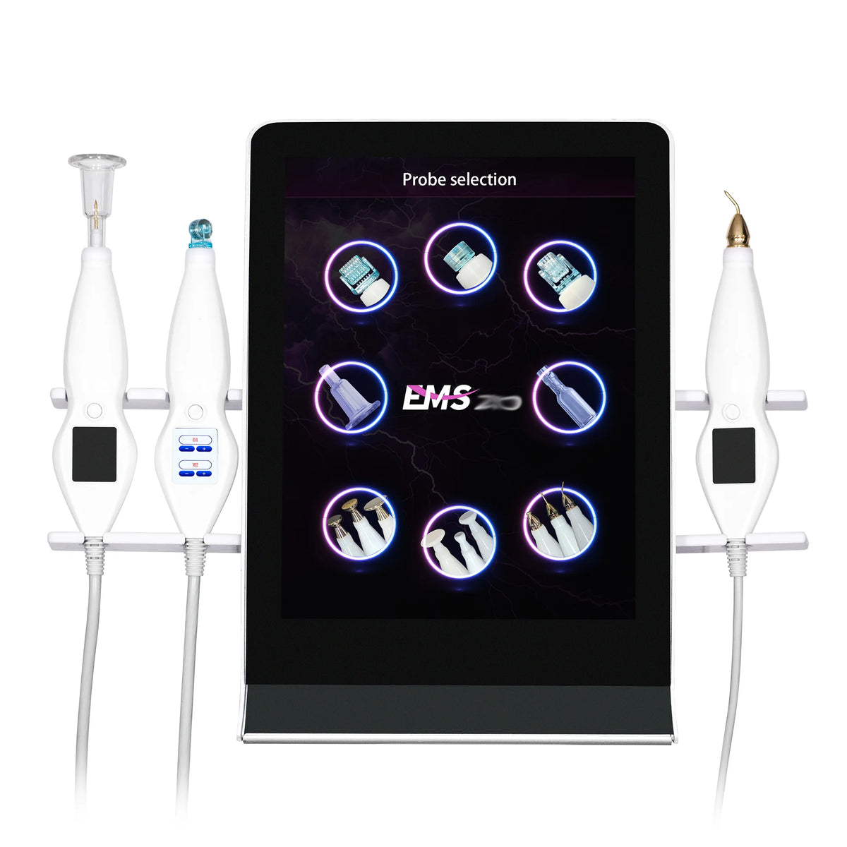 8-in-1 Cold Hot Plasma Machine Diamond Stamp Ozone Plasma Machine Skin Rejuvenation Anti-Aging Facial Care Beauty Equipment