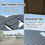 Heavy Duty Galvanized Steel Carport 10x20ft Extra Large All Weather Dual Vehicle RV Boat Shelter Garage Party Tent, Customized