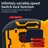 Dewalt 3000RPM Brushless Curve Saw 20V Cordless Electric Jig Saw Portable Multifunction Adjustable Woodworking Power Tool