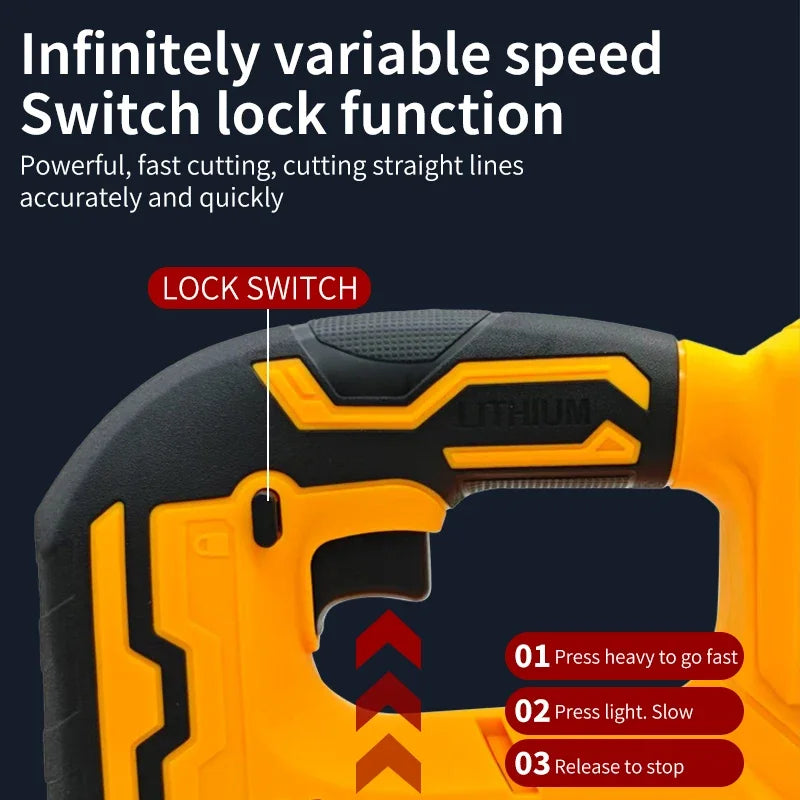 Dewalt 3000RPM Brushless Curve Saw 20V Cordless Electric Jig Saw Portable Multifunction Adjustable Woodworking Power Tool