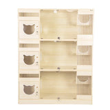 China manufacturer Top selling pet cages&houses multi function dog cat cage large pet furniture solid wood cat villa