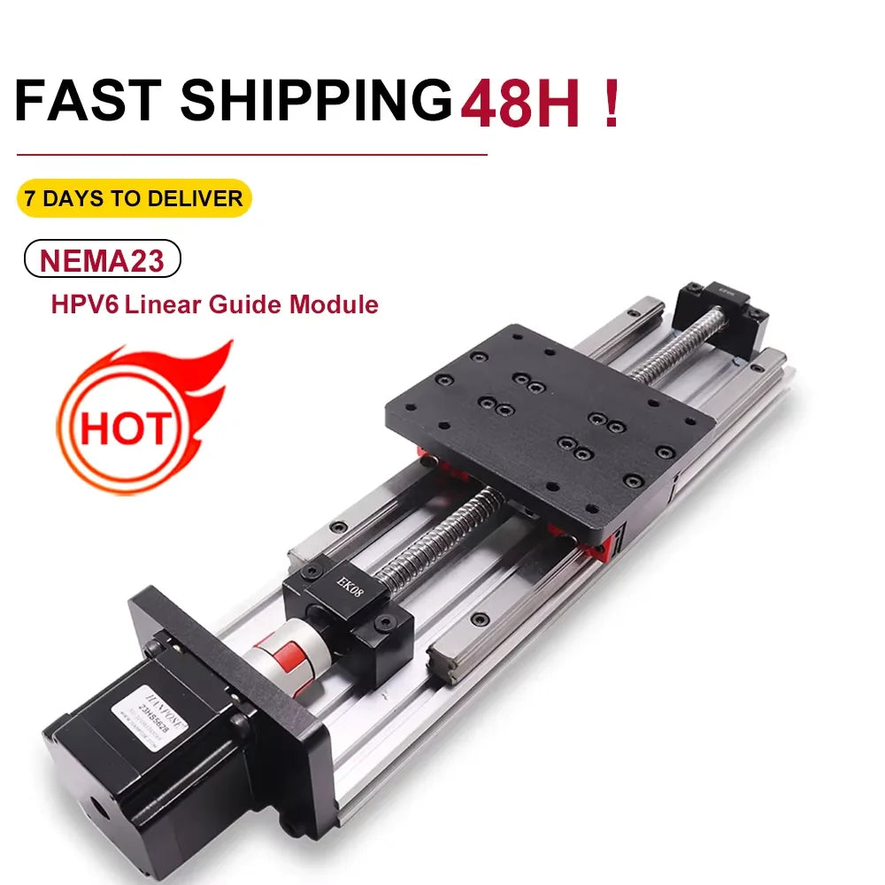 HPV6 NEMA23 ball screw SFU1204 with Linear Guides HGH15 HIWIN  same size with 2.8A stepper motor for 3D printer