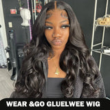 210 Density Glueless Wigs Human Hair Body Wave Lace Front Wigs Human Hair Pre Plucked 4x4 HD Lace Frontal Wigs