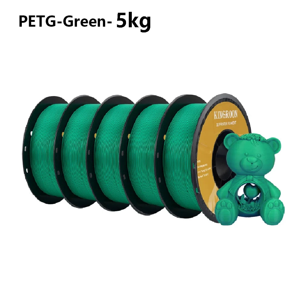 KingRoon 5KG 10KG PLA PETG Filament 1.75mm 3D Printer Plastic No Bubble Spool 3D Printing Materials for 3D Printers
