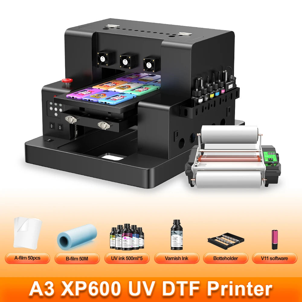A3 UV Printer A3 XP600 UV DTF Printer Impresora L805 UV Flatbed Printer For Acrylic Metal Sticker Printer Machine UV Printer