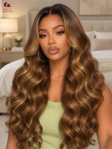 Beautyforever 3D Body Wave 13x4 7x5 Bye KNOTS Glueless Wig Human Hair Ready to Wear Drawstring Human Hair Wig Fits All Size Head