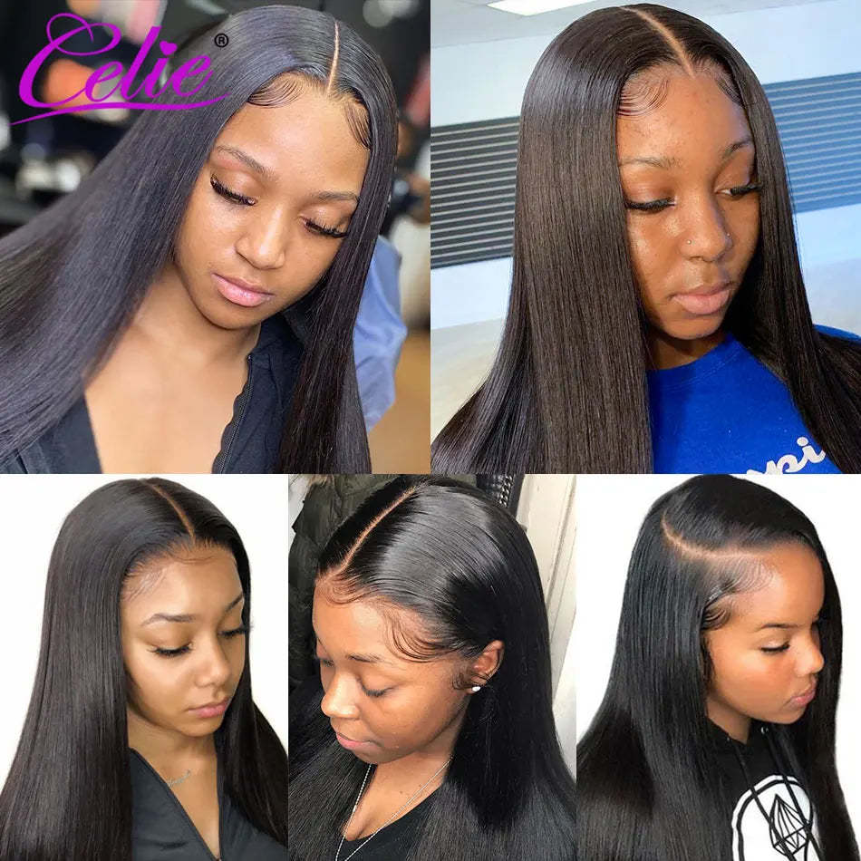 Celie Straight Lace Front Wigs For Women 5x5 Lace Closure Wig Ready To Go Lace Front Human Hair Wigs 13x4 HD Lace Frontal Wig