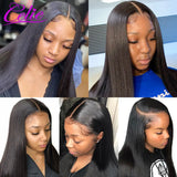 Celie Straight Lace Front Wigs For Women 5x5 Lace Closure Wig Ready To Go Lace Front Human Hair Wigs 13x4 HD Lace Frontal Wig