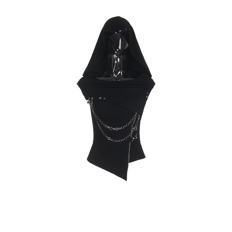 Women T-shirts Black Short Sleeveless Slim Summer Tees 2026 New Halloween Y2K Grunge Punk Lolita Elegant Party Crop Tops