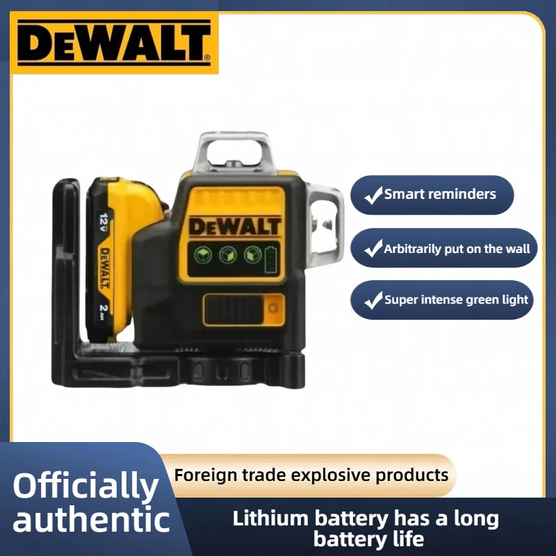 Dewalt DW089LG 3 Sides*360 Degree Vertical Lines Laser Level Meter
