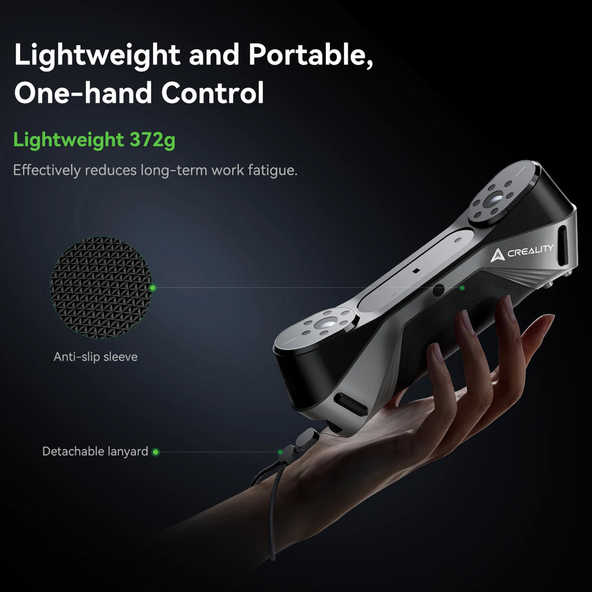 Creality 3D CR-Scan Raptor Multiple-line Blue & NIR Consumer 3D Scanner for 3D Printing Reverse Engineering Handheld Scanner