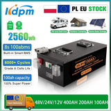 Brand New LiFePO4 12V 24V 48v 100ah 200ah 280ah 400Ah LiFePO4 Lithium Battery 100A BMS 6000+ cyclic for Inverter Solar RV No Tax